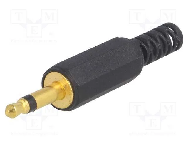 Ficha, Jack 3,5mm, Macho, Mono,Com o Anel Protetor, Faixas: 2