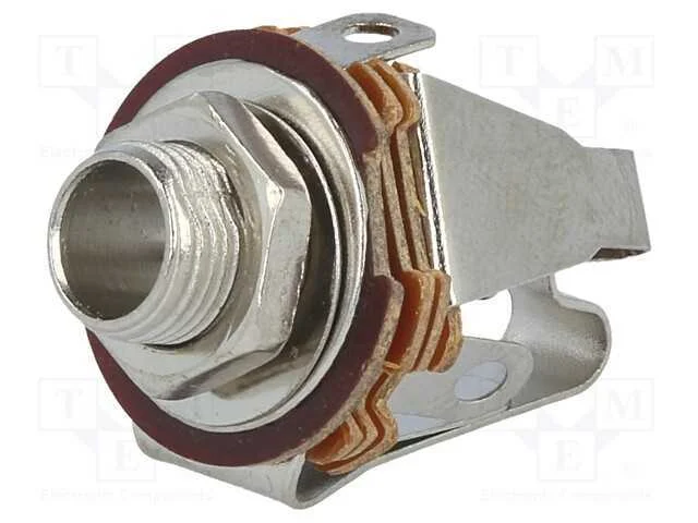 Tomada, Jack 6,3mm, Fêmea, Abertas,Stereo, Faixas: 3, para Painel