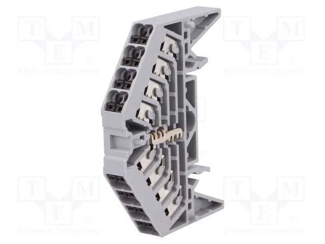 Conector: de carril, 1,5mm2, faixas: 1, braçadeir.