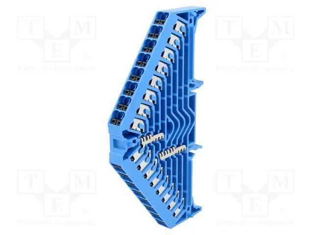 Conector: de carril, 1,5mm2, faixas: 1, braçadeir.