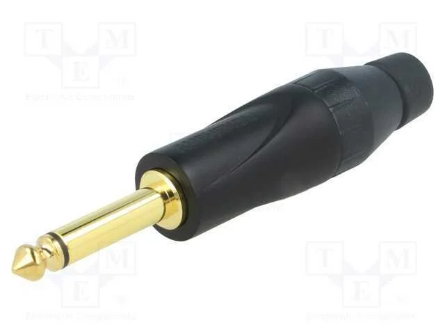 Ficha, Jack 6,3mm, Macho, Mono, Faixas: 2, Simples, com Cabo, Solda