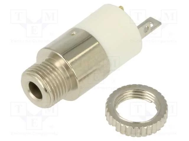 Tomada, Jack 2,5mm, Fêmea, Stereo, Faixas: 3, Simples, Solda