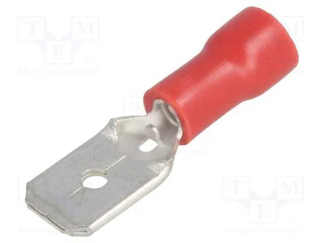 Conetor: plano, 6,3mm, 0,8mm, fêmea, 0,5÷1mm2, ce.