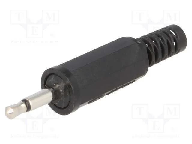 Ficha, Jack 2,5mm, Macho, Mono,Com o Anel Protetor, Faixas: 2