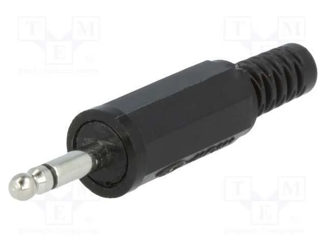 Ficha, Jack 2,5mm, Macho, Mono,Com o Anel Protetor, Faixas: 2