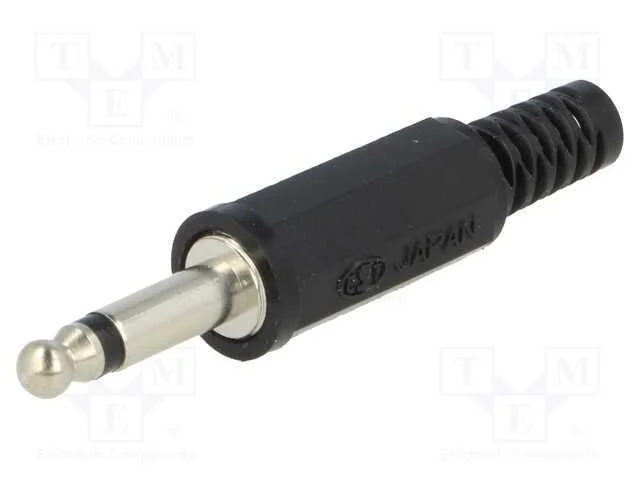 Ficha, Jack 3,5mm, Macho, Mono,Com o Anel Protetor, Faixas: 2