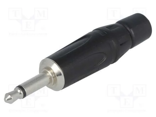Ficha, Jack 3,5mm, Macho, Mono, Faixas: 2, Simples, com Cabo, Solda