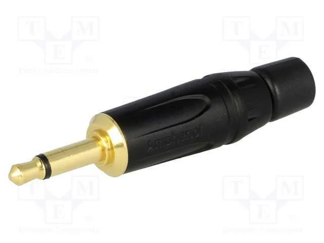 Ficha, Jack 3,5mm, Macho, Mono, Faixas: 2, Simples, com Cabo, Solda
