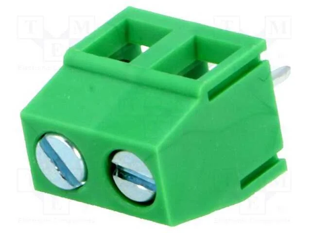 PCB bloco terminal, angulares 90, 5mm, faixas: 2,.