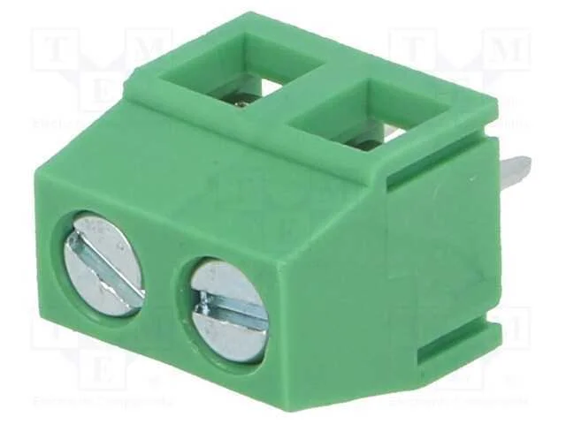 PCB bloco terminal, angulares 90, 5,08mm, faixas:.