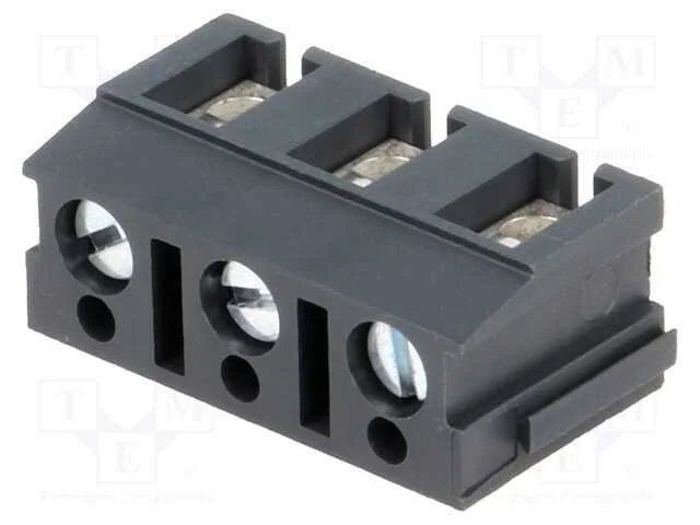 Pcb Bloco Terminal, Angulares 90, 7,5mm, Faixas: 3, para Pcb