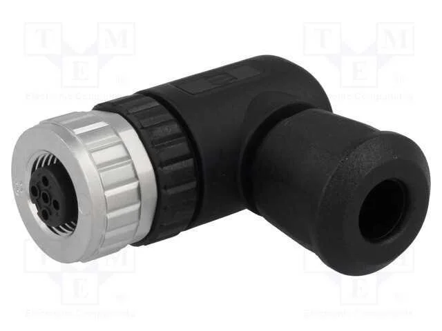 Ficha, M12, Pin: 4, Fêmea, Código A-Devicenet / Canopen, com Cabo