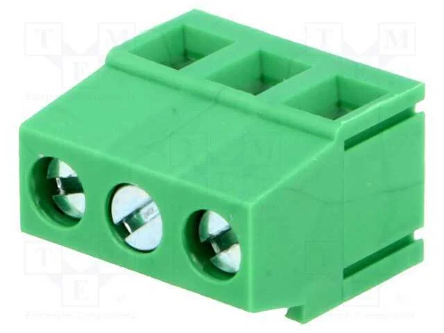 Pcb Bloco Terminal, Angulares 90, 5,08mm, Faixas: 3, para Pcb