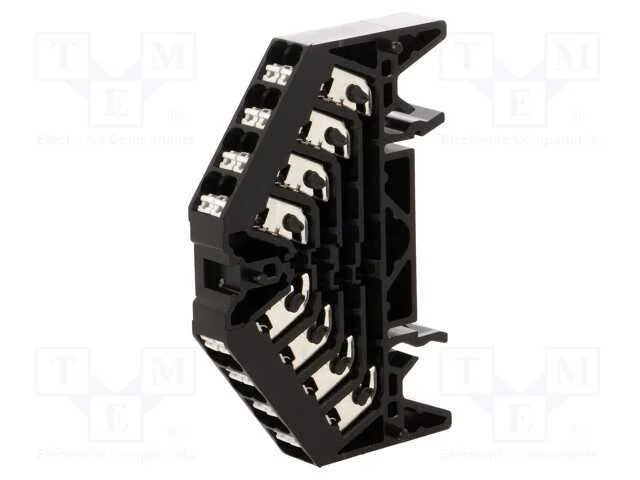 Conector: de carril, 1,5mm2, faixas: 4, braçadeir.