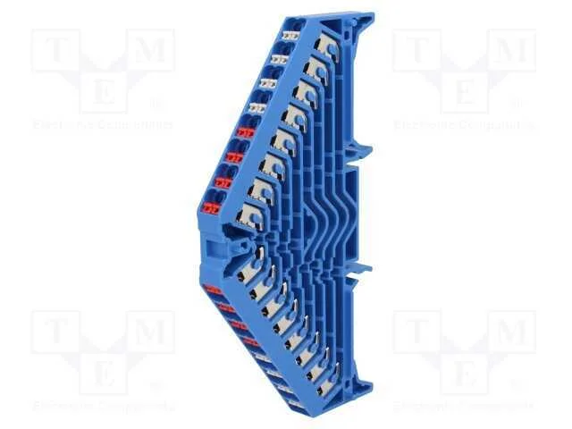 Conector: de carril, 1,5mm2, faixas: 8, braçadeir.
