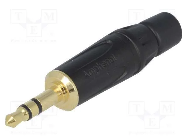 Ficha, Jack 3,5mm, Macho, Stereo, Faixas: 3, Simples, com Cabo