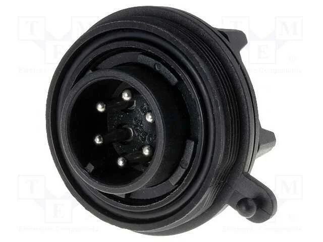 Conector: redondos, tomada, macho, PIN: 6, rosca .