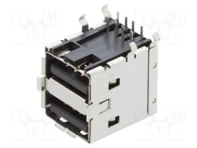 Conector: USB A, PIN: 4, THT, angulares 90, Versã.