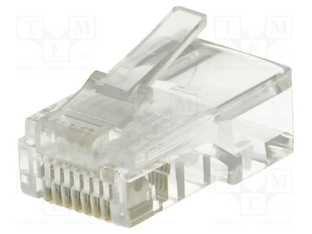 Ficha, RJ45, PIN: 8, Cat: 5e, não blindados, Sist.