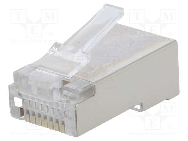 Ficha, RJ45, PIN: 8, Cat: 5e, blindadas, Sistema:.