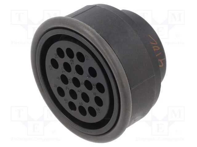 Conector: redondos, fêmea, UIC558, PIN: 18, com c.