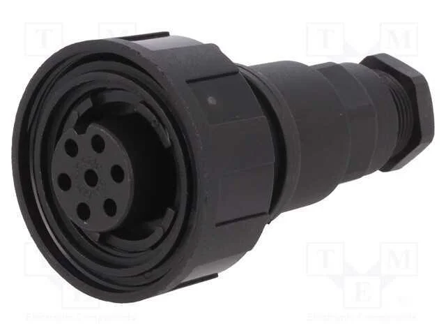 Conector: redondos, ficha, fêmea, PIN: 7, rosca i.