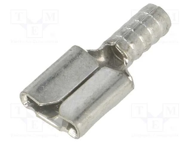 Conetor: plano, 6,4mm, 0,8mm, macho, cerrar, com .