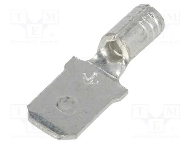 Conetor: plano, 6,4mm, 0,8mm, fêmea, cerrar, com .