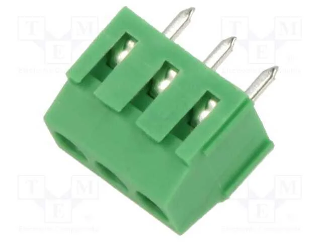 PCB bloco terminal, angulares 90, 3,5mm, faixas: .