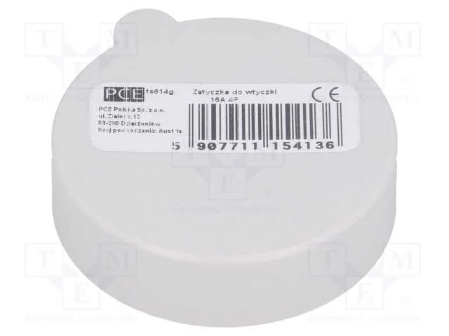 Revestimento, Ficha, Macho, 16a, Iec 60309, Ip44, Sistema: 3p+Pe