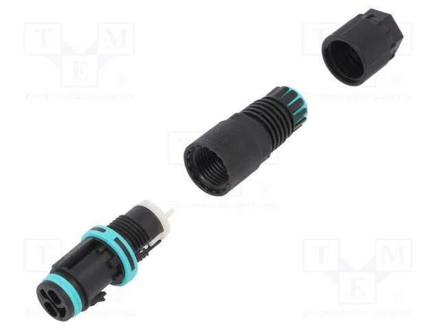 Conector: de alimentação, terminal parafusado, fê.