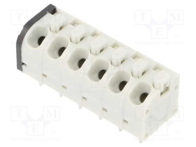 Pcb Bloco Terminal, Angulares 45, 5mm, Faixas: 6, para Pcb, 10a