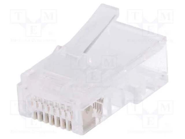 Ficha, RJ45, PIN: 8, não blindados, dourado, Sist.