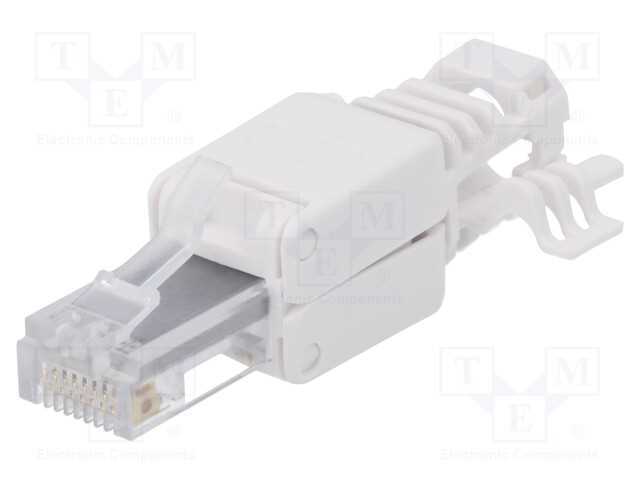 Ficha, RJ45, Cat: 6a, não blindados, Sistema: 8p8.