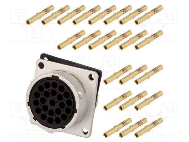 Conector: redondos, RT360, tomada, fêmea, cerrar,.