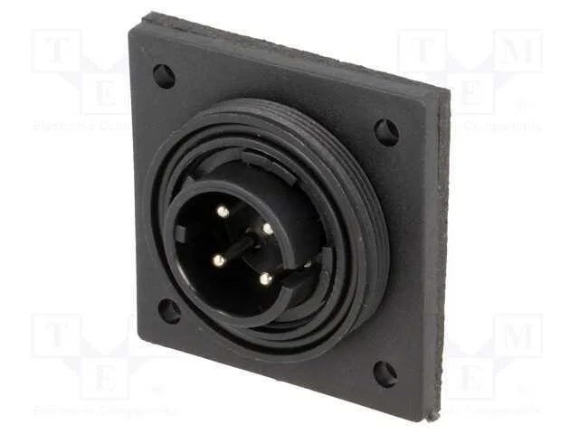 Conector: redondos, tomada, macho, PIN: 4, rosca .