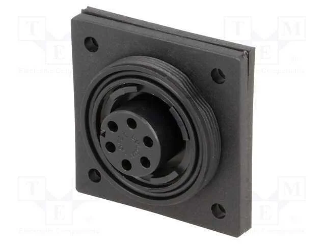Conector: redondos, tomada, fêmea, PIN: 6, rosca .