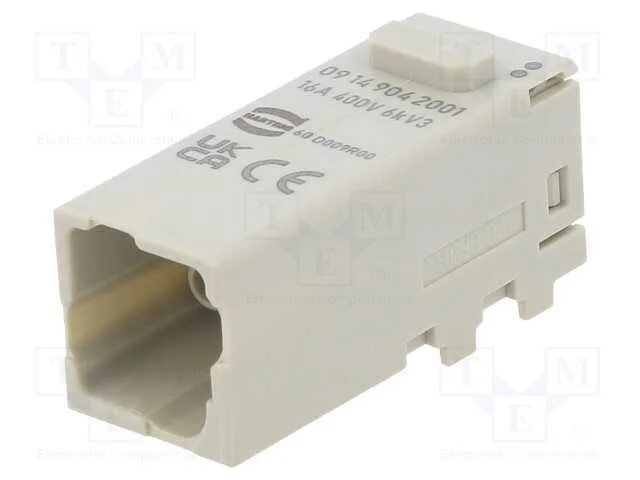 Conector: HDC, módulo, macho, Han-Modular Domino,.