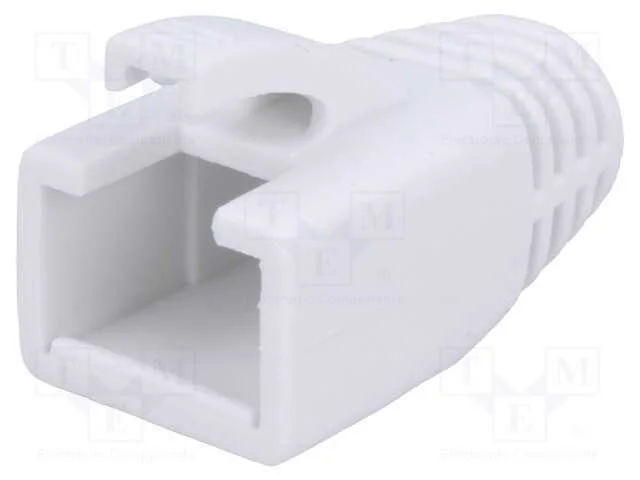 Revestimento de pino RJ45, 8mm, branca