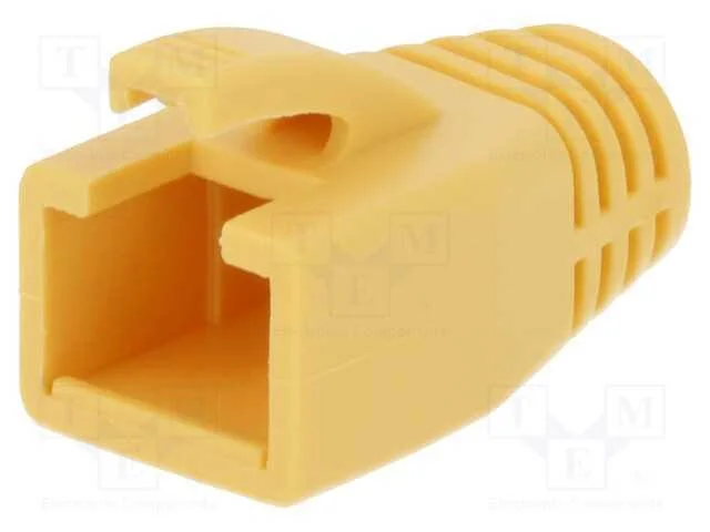 Revestimento de Pino Rj45, 8mm, Amarelo