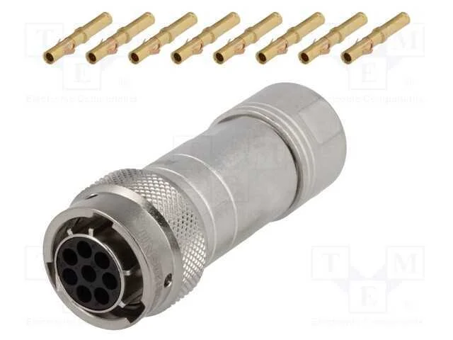 Conector: Redondos, Rt360, Ficha, F&ecirc;mea, Cerrar, com Cabo, Pin: 8