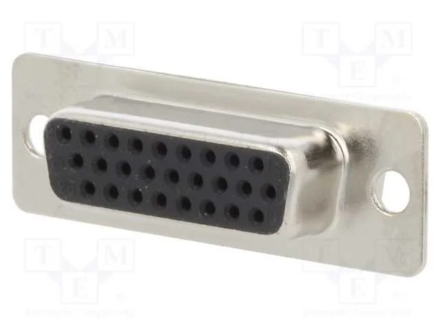 D-Sub HD, PIN: 26, fêmea, com cabo, solda, 3A, Co.