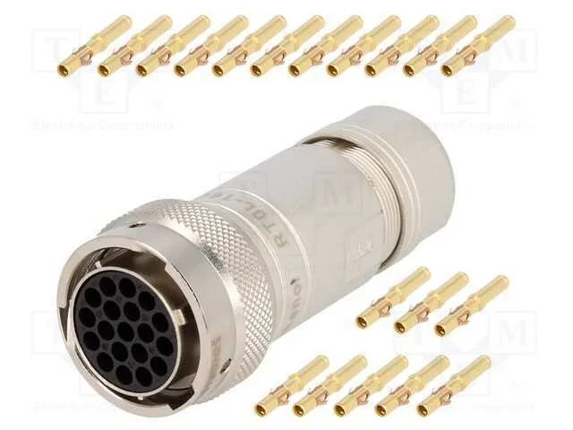 Conector: redondos, RT360, ficha, fêmea, cerrar, .