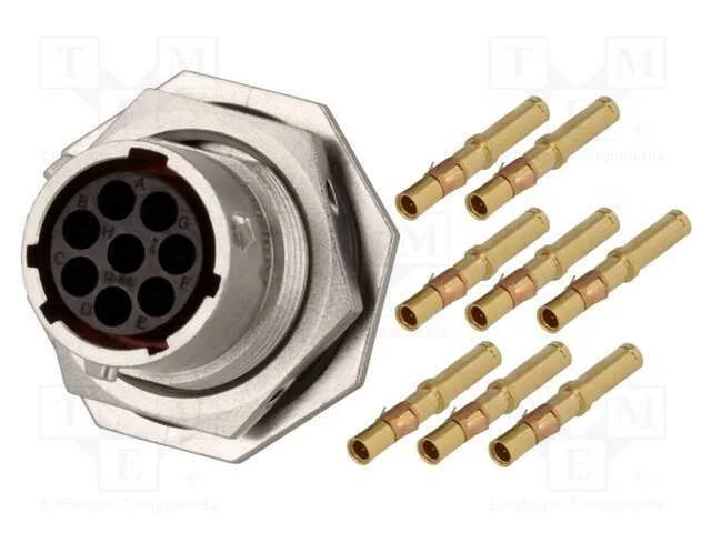 Conector: redondos, RT360, tomada,ficha, fêmea, c.