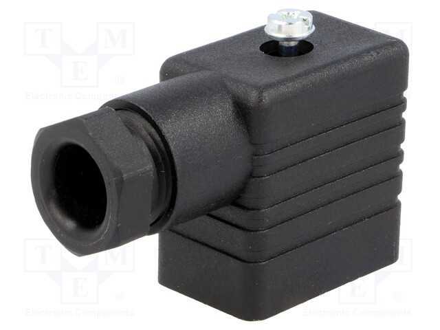 Conector: de Válvulas, Ficha, Formato B, 10mm, Fêmea, Pin: 3, 1,5mm2
