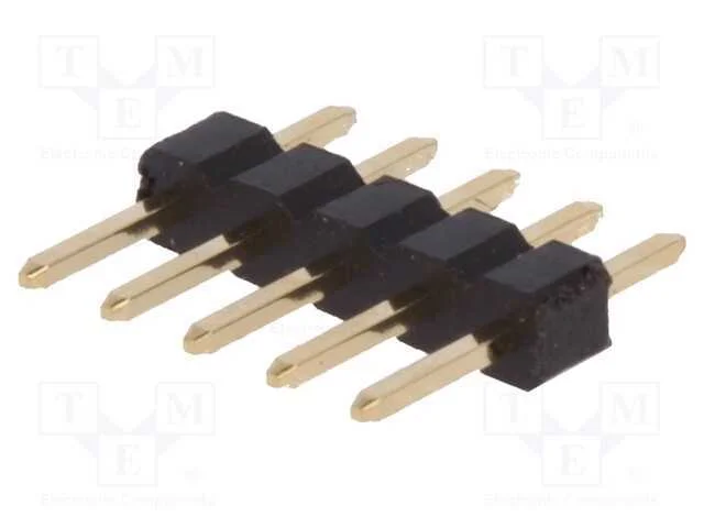 Barra de pinos, pinos, macho, PIN: 5, simples, 2m.