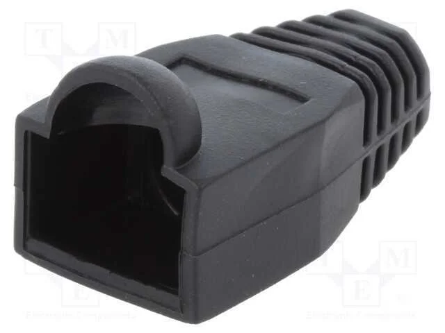 Revestimento de Pino Rj45, 6,5mm, Preta