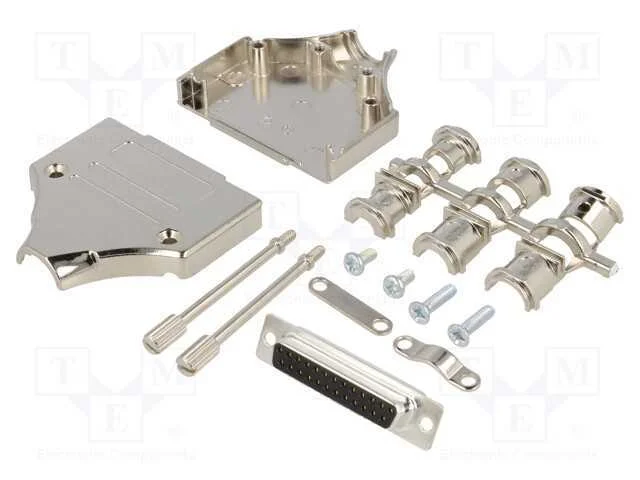 D-Sub, PIN: 25, ficha, fêmea, simples, solda, com.