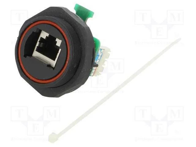 Conector: RJ45, tomada, PIN: 8, rosca externa,tor.