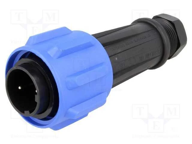 Conector: redondos, ficha, macho, PIN: 2, rosca i.
